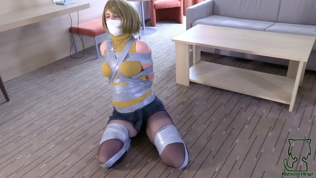 Story Video Ashleys RE 4 Remake 2025 Kitty cosplaying as: Ashley Graham (RE4 Remake)<br><br>Kitty in some bondage action!<br><br>Picset includes: Tapegag, fixomull tapegag, black kinesiotapegag, layerdgag, otn scarfgag, handgag, tapebondage, styrup pantyhose, barefeet, handsbehind back, boxtie, frogtie, hopping, handstaped, tape mittens, spread eagled, heavy tapegag, hotpants, bloopers, struggling, moaning, gagtalk<br><br>Video length: 40:35 Minutes